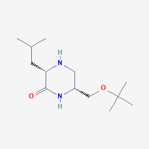 molecular formula C13H26N2O2 B11925243 (3S,6R)-6-(tert-butoxymethyl)-3-isobutylpiperazin-2-one 