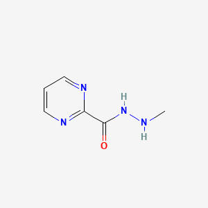 molecular formula C6H8N4O B11925263 N'-Methylpyrimidine-2-carbohydrazide 