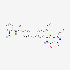N-(2-aminophenyl)-4-[[4-ethoxy-3-(1-methyl-7-oxo-3-propyl-6H-pyrazolo[4,3-d]pyrimidin-5-yl)phenyl]methyl]benzamide