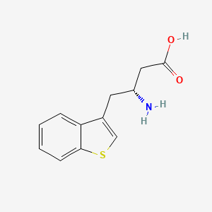 molecular formula C12H13NO2S B11925329 H-D-|A-HoAla(3-benzothienyl)-OH 