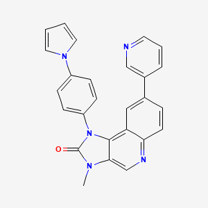 1-(4-(1H-pyrrol-1-yl)phenyl)-3-methyl-8-(pyridin-3-yl)-1,3-dihydro-2H-imidazo[4,5-c]quinolin-2-one
