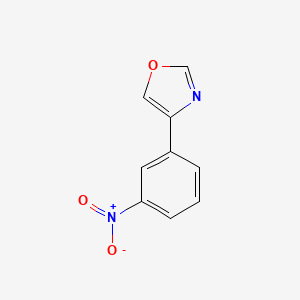 molecular formula C9H6N2O3 B11925335 4-(3-Nitrophenyl)oxazole CAS No. 521983-15-3