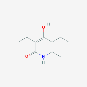 molecular formula C10H15NO2 B11925337 3,5-Diethyl-4-hydroxy-6-methylpyridin-2(1H)-one 