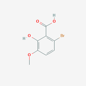 molecular formula C8H7BrO4 B11925341 6-Bromo-2-hydroxy-3-methoxybenzoic acid 