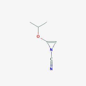 molecular formula C6H8N2O B11925384 2-Isopropoxy-1H-azirine-1-carbonitrile 