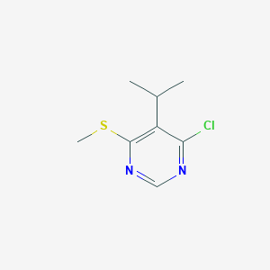 molecular formula C8H11ClN2S B11925491 4-Chloro-5-isopropyl-6-(methylthio)pyrimidine CAS No. 1341321-06-9