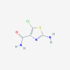 molecular formula C4H4ClN3OS B11925494 2-Amino-5-chlorothiazole-4-carboxamide CAS No. 1246555-79-2