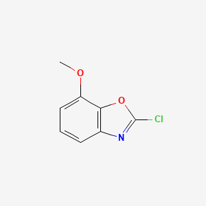 molecular formula C8H6ClNO2 B11925634 2-Chloro-7-methoxybenzo[d]oxazole 