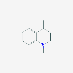 molecular formula C11H15N B11925638 1,4-Dimethyl-1,2,3,4-tetrahydroquinoline 