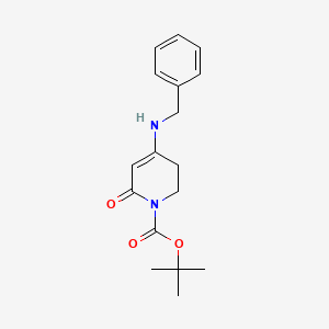 tert-butyl 4-(benzylamino)-2-oxo-5,6-dihydropyridine-1(2H)-carboxylate