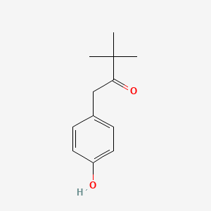 molecular formula C12H16O2 B11925698 1-(4-Hydroxyphenyl)-3,3-dimethylbutan-2-one 