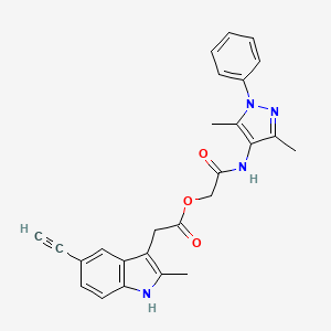 molecular formula C26H24N4O3 B1192576 DKFZ-633 