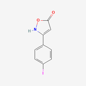 molecular formula C9H6INO2 B11925791 5-Hydroxy-3-(4-iodophenyl)isoxazole 