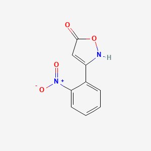 molecular formula C9H6N2O4 B11925805 5-Hydroxy-3-(2-nitrophenyl)isoxazole 