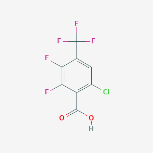 6-Chloro-2,3-difluoro-4-(trifluoromethyl)benzoic acid