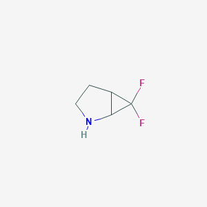 molecular formula C5H7F2N B11925857 6,6-Difluoro-2-azabicyclo[3.1.0]hexane 