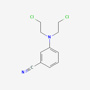 molecular formula C11H12Cl2N2 B11925863 3-(Bis(2-chloroethyl)amino)benzonitrile CAS No. 24813-12-5