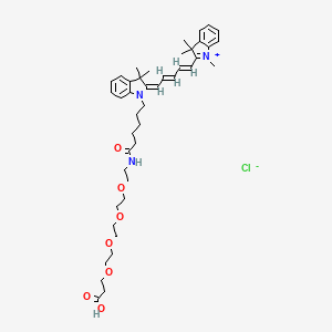 molecular formula C43H60ClN3O7 B1192603 Cy5-PEG4-acid 