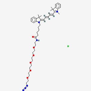 molecular formula C44H63ClN6O6 B1192605 Cy5-PEG5-Azide 