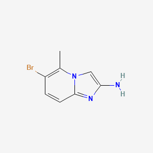 molecular formula C8H8BrN3 B11926070 2-Amino-6-bromo-5-methylimidazo[1,2-a]pyridine 