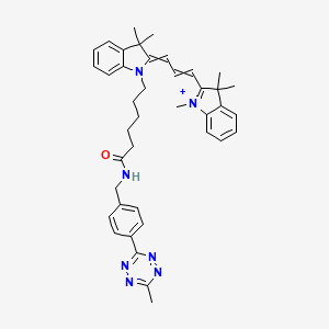 molecular formula C40H46N7O+ B1192610 花菁3四嗪 