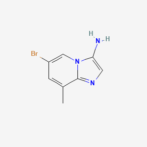 molecular formula C8H8BrN3 B11926119 3-Amino-6-bromo-8-methylimidazo[1,2-a]pyridine 