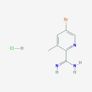 molecular formula C7H9BrClN3 B11926130 5-Bromo-3-methylpicolinimidamide hydrochloride CAS No. 1179360-96-3