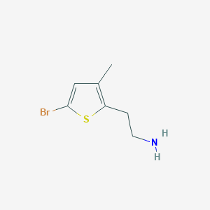 molecular formula C7H10BrNS B11926134 2-(5-Bromo-3-methyl-2-thienyl)ethylamine 