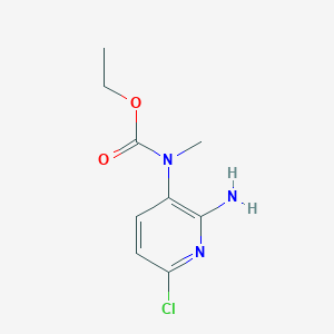 molecular formula C9H12ClN3O2 B11926147 Ethyl (2-Amino-6-chloro-3-pyridyl)(methyl)carbamate 