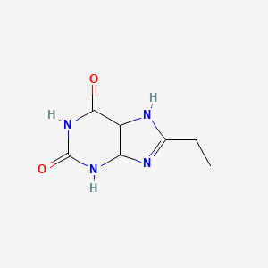 molecular formula C7H10N4O2 B11926149 8-Ethyl-3,4,5,7-tetrahydro-1H-purine-2,6-dione 