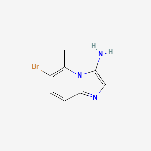 molecular formula C8H8BrN3 B11926208 3-Amino-6-bromo-5-methylimidazo[1,2-a]pyridine 