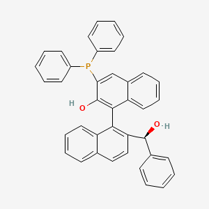 molecular formula C39H29O2P B11926213 (R)-2-Hydroxy-3-(diphenylphosphino)-2'-[(S)-hydroxy(phenyl)methyl]-[1,1'-binaphthalene] 