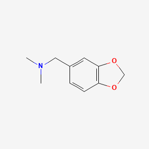 molecular formula C10H13NO2 B11926215 1-(Benzo[d][1,3]dioxol-5-yl)-N,N-dimethylmethanamine CAS No. 58995-64-5