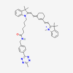 molecular formula C47H54ClN7O B1192623 花菁7四嗪 