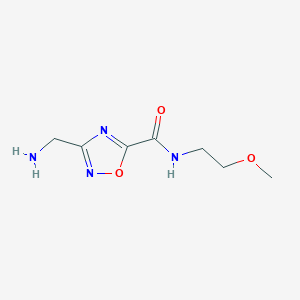 3-(aminomethyl)-N-(2-methoxyethyl)-1,2,4-oxadiazole-5-carboxamide