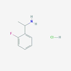 molecular formula C8H11ClFN B11926287 1-(2-Fluorophenyl)ethanamine hydrochloride 