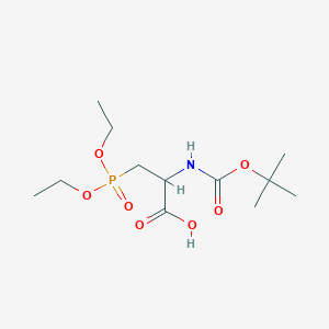 molecular formula C12H24NO7P B11926315 2-(Boc-amino)-3-(diethoxyphosphoryl)propionic Acid 