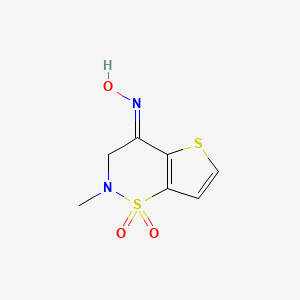 4-(Hydroxyimino)-2-methyl-3,4-dihydro-2H-thieno[2,3-e][1,2]thiazine 1,1-dioxide