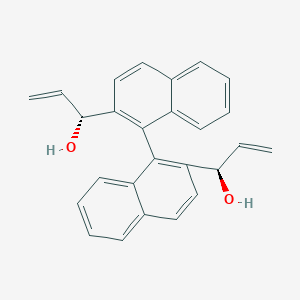 molecular formula C26H22O2 B11926438 (1R)-1-[1-[2-[(1R)-1-hydroxyprop-2-enyl]naphthalen-1-yl]naphthalen-2-yl]prop-2-en-1-ol 