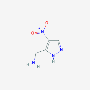 molecular formula C4H6N4O2 B11926469 3-(Aminomethyl)-4-nitropyrazole 