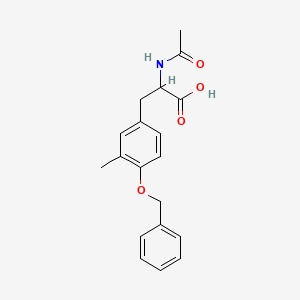 molecular formula C19H21NO4 B11926493 N-Acetyl-O-benzyl-3-methyl-DL-tyrosine 