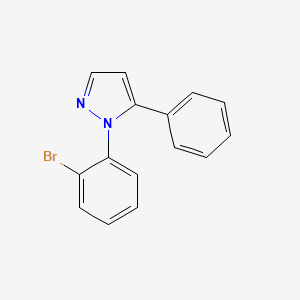 molecular formula C15H11BrN2 B11926585 1-(2-bromophenyl)-5-phenyl-1H-pyrazole CAS No. 299162-73-5