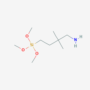molecular formula C9H23NO3Si B119266 4-氨基-3,3-二甲基丁基三甲氧基硅烷 CAS No. 157923-74-5
