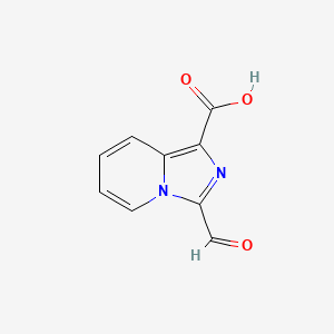 molecular formula C9H6N2O3 B11926620 3-Formylimidazo[1,5-a]pyridine-1-carboxylic acid 