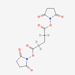 molecular formula C13H10D4N2O8 B1192665 DSG-d4 Deuterated Crosslinker 