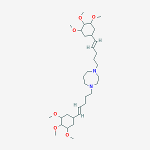 1,4-bis((E)-5-(3,4,5-trimethoxycyclohexyl)pent-4-en-1-yl)-1,4-diazepane