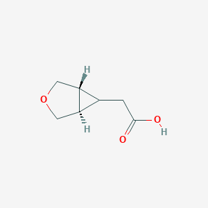 2-[(1R,5R)-3-oxabicyclo[3.1.0]hexan-6-yl]acetic acid