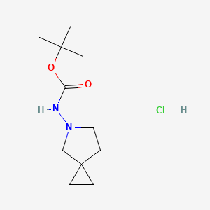 molecular formula C11H21ClN2O2 B11926713 5-(Boc-aMino)-5-aza-spiro[2.4]heptane hydrochloride 