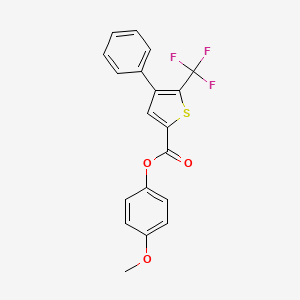 4-Methoxyphenyl 4-phenyl-5-(trifluoromethyl)thiophene-2-carboxylate