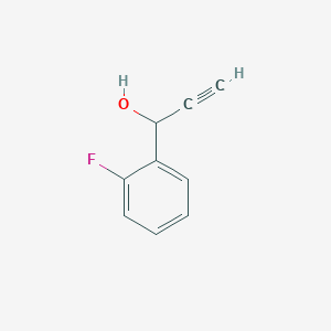 molecular formula C9H7FO B11926776 1-(2-Fluorophenyl)-2-propyn-1-ol 